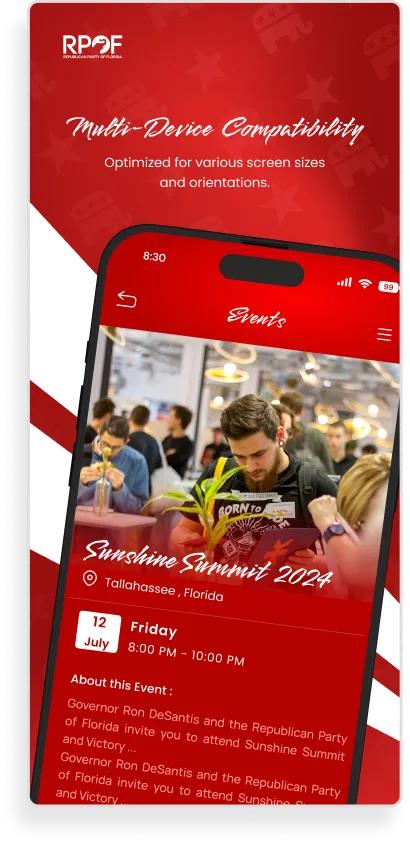 RPOF App Design — Political Party Directory & Events Mobile UI — 05